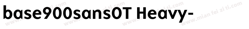 base900sansOT Heavy字体转换